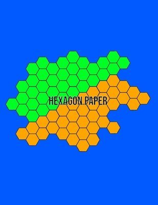 Hexagon Paper: Hex Honeycomb Paper For Organic Chemistry Drawing Gamer Map Board Video Game - Create Mosaics Tile Quilt Design - Blue 1