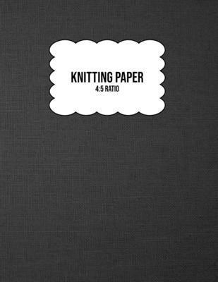 bokomslag Knitting Paper: Grid Rectangle Shape For Better Stitches Chart Pattern Design And Planning - 4:5 Ratio - Grey Woven (8.5" x 11" Size)