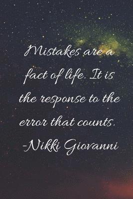 bokomslag Mistakes Are A Fact Of Life: Mistakes are a fact of life. It is the response to the error that counts.