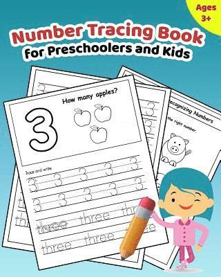 bokomslag Number Tracing Book for Preschoolers and Kids