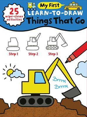 Anna Madin - My First Learn-To-Draw: Things That Go: (25 Wipe Clean Activities + Dry Erase Marker), Häftad