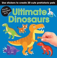 bokomslag First Sticker Art: Ultimate Dinosaurs: Use Stickers to Create 20 Cute Dinosaurs