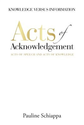 bokomslag Acts of Acknowledgement