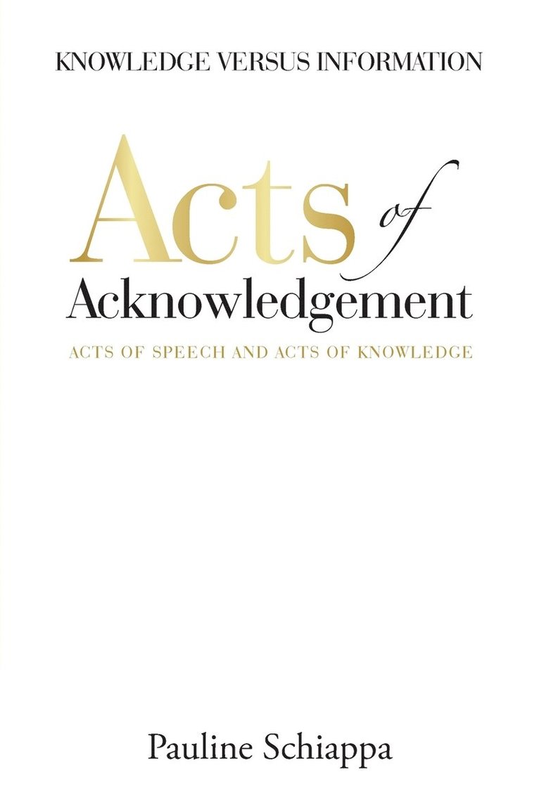 Acts of Acknowledgement 1