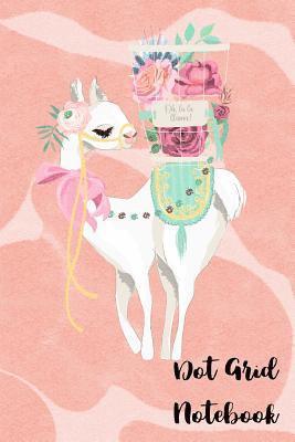 Dot Grid Notebook: Oh Lala Llama - 110 Dot Grid Pages (Size 6 X 9 Inches) 1