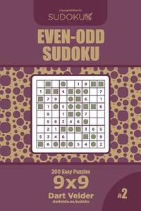 bokomslag Even-Odd Sudoku - 200 Easy Puzzles 9x9 (Volume 2)