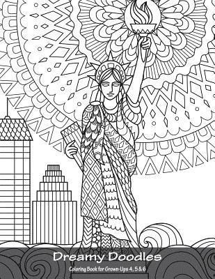 bokomslag Dreamy Doodles Coloring Book for Grown-Ups 4, 5 & 6