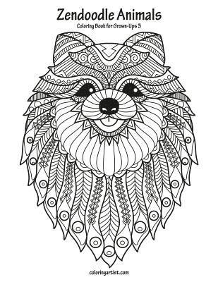 bokomslag Zendoodle Animals Coloring Book for Grown-Ups 3