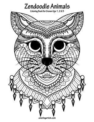 bokomslag Zendoodle Animals Coloring Book for Grown-Ups 1, 2 & 3