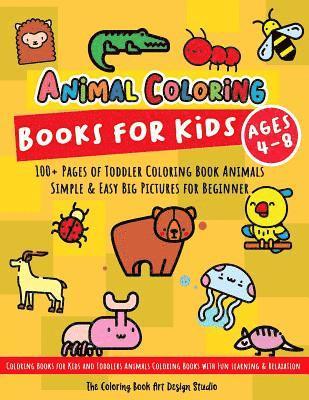 bokomslag Animal Coloring Books for Kids Ages 4-8