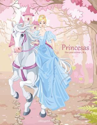 bokomslag Princesas libro para colorear 3 & 4