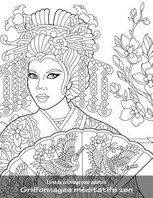 bokomslag Livre de coloriage pour adultes Griffonnages méditatifs zen 1
