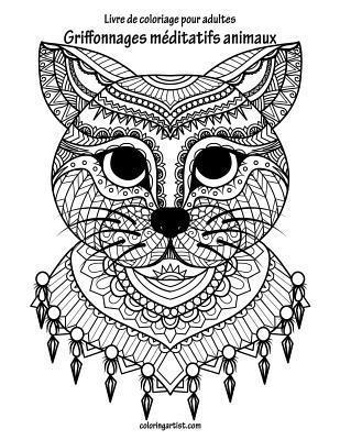 bokomslag Livre de coloriage pour adultes Griffonnages meditatifs animaux 1, 2 & 3