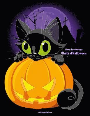 bokomslag Livre de coloriage Chats d'Halloween 1