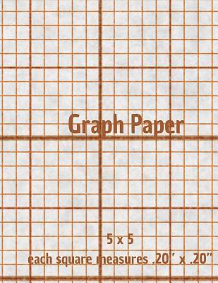 Graph Paper: Quad Rule Graph Paper,8.5 X 11 (5x5 Graph Paper) 100 Pages 1