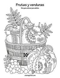 bokomslag Frutas y verduras libro para colorear para adultos 1