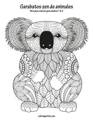 Nick Snels - Garabatos zen de animales libro para colorear para adultos 1 & 2, Häftad