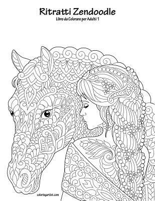 Ritratti Zendoodle Libro da Colorare per Adulti 1 1