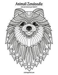 bokomslag Animali Zendoodle Libro da Colorare per Adulti 3