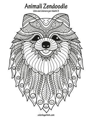 bokomslag Animali Zendoodle Libro da Colorare per Adulti 3