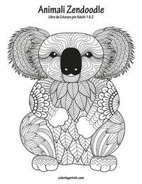 bokomslag Animali Zendoodle Libro da Colorare per Adulti 1 & 2