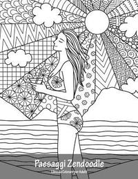 bokomslag Paesaggi Zendoodle Libro da Colorare per Adulti 1