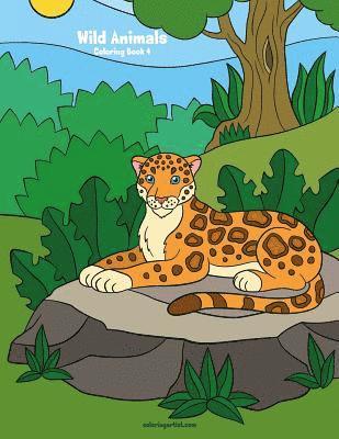 bokomslag Wild Animals Coloring Book 4