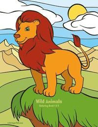 bokomslag Wild Animals Coloring Book 1 & 2