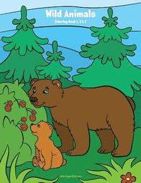bokomslag Wild Animals Coloring Book 1, 2 & 3