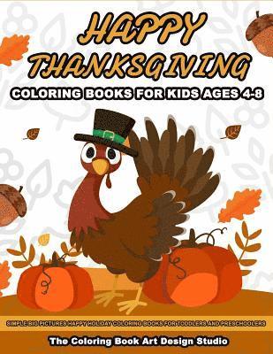 Thanksgiving Coloring Books for Kids Ages 4-8 1