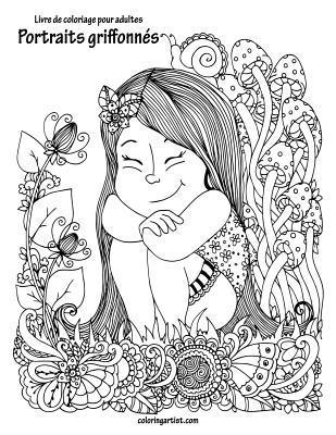 Livre de coloriage pour adultes Portraits griffonnés 1 1