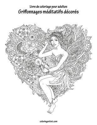 bokomslag Livre de coloriage pour adultes Griffonnages méditatifs décorés 1