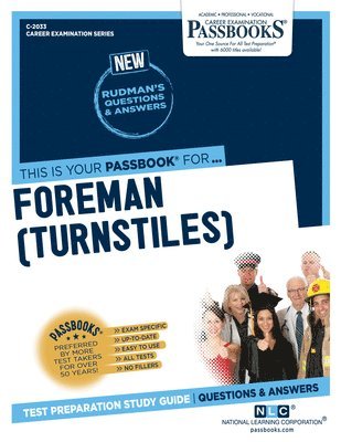 bokomslag Foreman (Turnstiles) (C-2033): Passbooks Study Guide Volume 2033