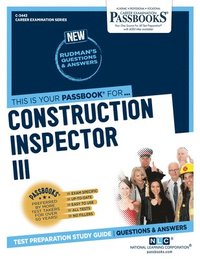 bokomslag Construction Inspector III (C-3443): Passbooks Study Guide Volume 3443