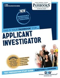 bokomslag Applicant Investigator (C-4855): Passbooks Study Guide