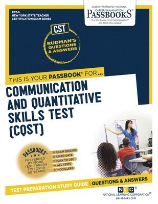 bokomslag Communication and Quantitative Skills Test (Cqst) (Cst-6): Passbooks Study Guide Volume 6