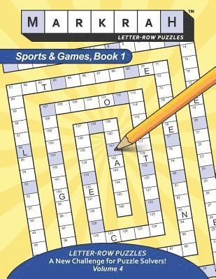 bokomslag MARKRAH LETTER-ROW PUZZLES Sports and Games, Book 1