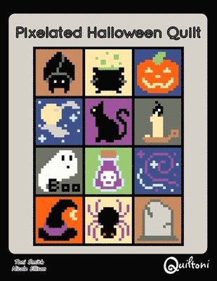 Pixelated Halloween Quilt 1