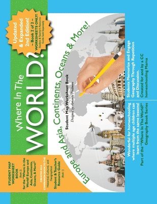 bokomslag Where in the World? Europe and Asia, Continents, Oceans, & More - Student Map Worksheet Book