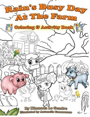 bokomslag Rain's Busy Day At The Farm Coloring Book