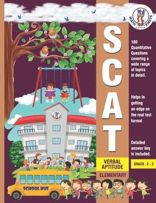 bokomslag SCAT Verbal Aptitude: SCAT- Elementary - Verbal Aptitude