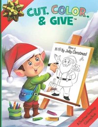 bokomslag Cut, Color, & Give: A Christmas Greetings Coloring Book