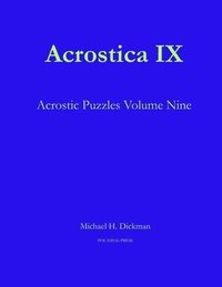 bokomslag Acrostica IX