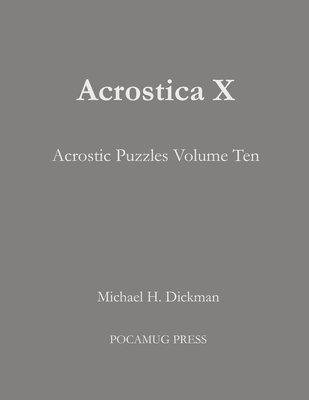 bokomslag Acrostica X