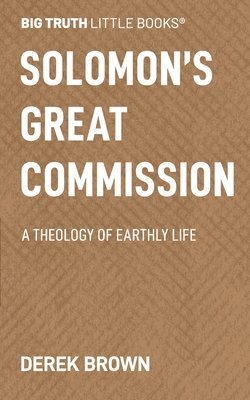 bokomslag Solomon's Great Commission: A Theology of Earthly Life