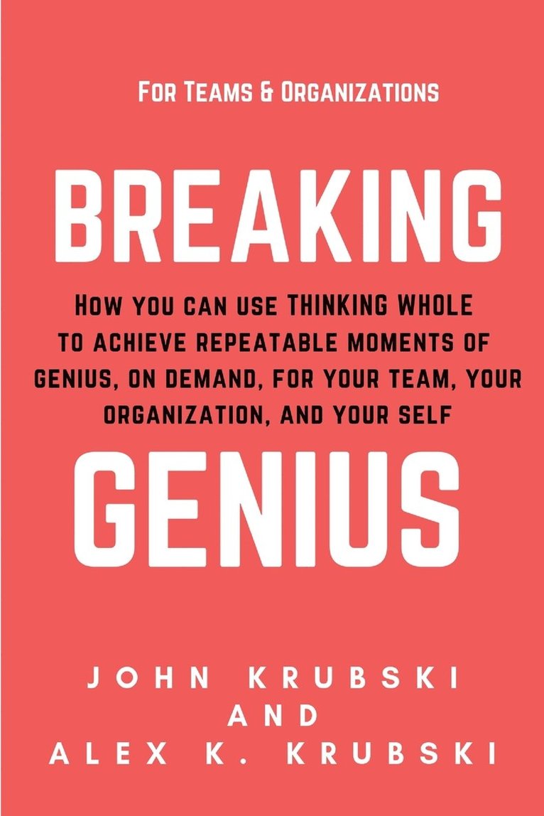 Breaking Genius - for Teams and Organizations 1