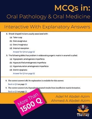 Adel M Abdel-Azim, Ahmed a Abdel-Azim, Adel M. Abdel-Azim, Ahmed a. Abdel-Azim, M Abdel-Azim, Adel, A Abdel-Azim, Ahmed, Ahmed A Abdel-Azim - MCQs in Oral Pathology and Oral Medicine, Häftad