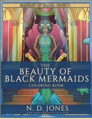Beauty of Black Mermaids Coloring Book
