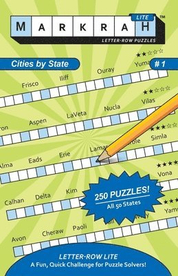 bokomslag Markrah Letter-Row Puzzles Lite Cities by State #1