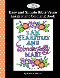 bokomslag The Coloring Cafe-Easy and Simple Bible Verse Large Print Coloring Book
